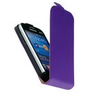 Samsung,galaxy,xcover,3,hoesje,leder,flip,case,paars