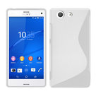 Sony,xperia,z3,compact,hoesje,slicone,case,wit