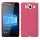 Microsoft,lumia,950,hoesje,silicone,case,roze