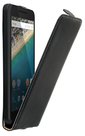 Lg,nexus,5x-lederlook-flip-case-hoesje-zwart