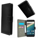 Huawei,nexus,6p,book,style,wallet,case,zwart