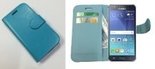 Samsung,galaxy,J5,hoesje,book,style,wallet,case,turquoise