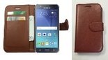 Samsung,galaxy,J5,hoesje,book,style,wallet,case,bruin