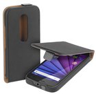 Motorola-moto-g-turbo-edition-hoesje-lederlook-flip-case-zwart