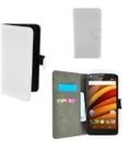 Motorola,moto,x,force,hoesje,book,style,wallet,case,wit
