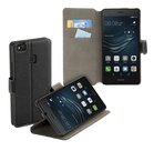 Huawei,P9,smartphone,hoesje,book,style,wallet,case,zwart