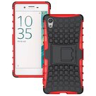 Sony-xperia-x-schokbestendige-case-cover-hoesje-met-standfunctie-tweedelig-rood/zwart