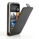 HTC-One-M9s-smartphone-hoesje-lederlook-flip-case-zwart