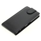 sony-xperia-x-smartphone-hoesje-lederlook-flip-case-zwart