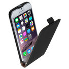 Apple-iPhone-6s-Plus-Lederlook-Flip-case-klap-hoesje-cover-Zwart