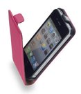 Apple iPhone SE smartphone hoesje Leder Flip case Cover Roze