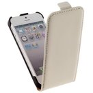 Apple,iphone,se,hoesje,leder,flip,case,wit
