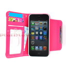 Apple iPhone SE smartphone hoesje Wallet Case Cover uitneembaar hoesje - Roze