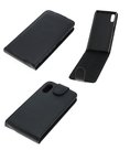 sony-xperia-xZ-smartphone-hoesje-lederlook-flip-case-zwart