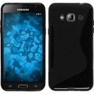 Zwart S-line TPU Hoesje voor Samsung Galaxy J3 