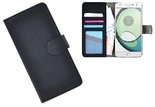 Motorola Moto Z Play hoesje wallet book style case - Zwart