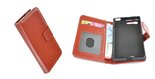Wallet book style case hoesje voor Sony Xperia X Compact - Effen Bruin