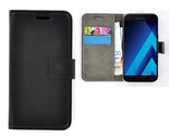 Wallet book style case hoesje voor Samsung Galaxy A5 (2017) - Effen Zwart