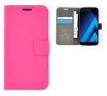 Wallet book style case hoesje voor Samsung Galaxy A5 (2017) - Effen Roze