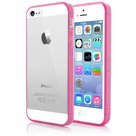 Roze Transparant TPU Siliconen Hoesje voor iPhone 5(s)