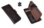 Donkerbruin-Luxe-Wallet-Bookcase-Echt-Leer-hoesje-voor-Samsung-Galaxy-S7