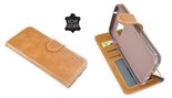Lichtbruin-Luxe-Wallet-Bookcase-Echt-Leer-hoesje-voor-Samsung-Galaxy-S7