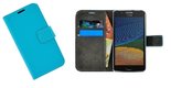 Motorola-Moto-G5-Turquoise-effen-bookstyle-wallet-case-hoesje