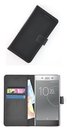 Zwart-Luxe-Bookcase-Wallet-hoesje-voor-Sony-Xperia-XZ-Premium