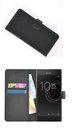 Zwart-Luxe-Bookcase-Wallet-hoesje-voor-Sony-Xperia-XZs