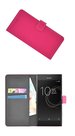 Roze-Luxe-Bookcase-Wallet-hoesje-voor-Sony-Xperia-XZs