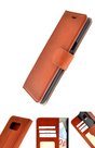 Echt-Leder-Bruin-Wallet-Bookcase-Pearlycase-Hoesje-voor-Samsung-Galaxy-S8