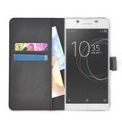 Zwart-effen-wallet-book-style-case-hoesje-voor-Sony-Xperia-L1