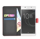 Rood-effen-wallet-book-style-case-hoesje-voor-Sony-Xperia-L1