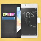 Wit-effen-wallet-book-style-case-hoesje-voor-Sony-Xperia-L1