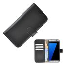 Wallet-Bookcase-Handmade-Pearlycase®-100-Echt-Leer-Effen-Zwart-Hoesje-voor-Samsung-Galaxy-S7-Edge