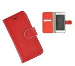 Wallet-Bookcase-Handmade-Pearlycase®-100-Echt-Leer-Effen-Rood-Hoesje-voor-iPhone-7