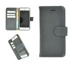Wallet-Bookcase-Handmade-Pearlycase®-Effen-ijzergrijs-100-Echt-Leer-Hoesje-voor-iPhone-7