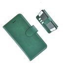 Dennengroen-Effen-Wallet-Bookcase-Pearlycase®-100-Echt-Leer-Handmade-Hoesje-voor-iPhone-6/6S