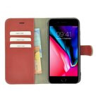 Oxyderood-Wallet-Bookcase-iPhone-7-Plus-Echt-Leer-Pearlycase®-Hoesje