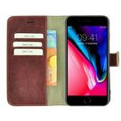 Bordeauxrood-Wallet-Bookcase-iPhone-7-Plus-Echt-Leer-Pearlycase®-Hoesje