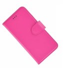 Wallet-bookcase-luxe-effen-roze-Nokia-8-hoesje
