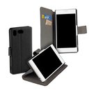 Zwart Bookstyle Y Wallet Case Hoesje Sony Xperia XZ1 Compact