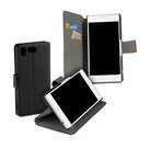 Zwart Bookstyle Y Wallet Case Hoesje voor Sony Xperia XZ1 