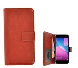 Fashion Bruin Wallet Bookcase Hoesje Huawei P9 Lite Mini 
