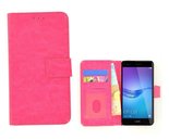 Fashion Roze Wallet Bookcase Hoesje Huawei P9 Lite Mini 