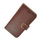 Echt Leer Samsung Galaxy S8 Wallet Bookcase Pearlycase® Hoesje Effen Bordeauxrood
