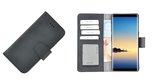 Pearlycase® Wallet Book Case Samsung Galaxy Note 8 Echt Leer Zwart Hoesje met Pashouders
