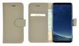 Pearlycase®-Samsung-Galaxy-S8-Hoesje-Echt-Leer-Wallet-Bookcase-Kakigrijs