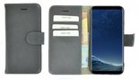 Pearlycase®-Samsung-Galaxy-S8-Hoesje-Echt-Leer-Wallet-Bookcase-Ijzergrijs