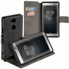 Zwart-Bookstyle-Y-Wallet-Case-Hoesje-voor-Sony-Xperia-XA2